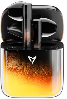 LIUP Wireless Luminous Earbuds LP1 Bluetooth 5.4 Moving Sand Glow in The Dark Earbuds with Wireless Charging Case 32H Playback Ear Buds Stereo Bass Built-in Mic in Ear Earphones for TV Smart Phone