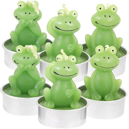 6 Stück Kerzenornament, Aromatherapie-Kerzen, Figuren, Kerzenzentren, Mini-Duftkerzen, Partygeschenke, selbstgemachte Kerzen, süße Lebensmittel, Paraffin, fröhliche Tiere, Kerzen als Geschenk/1228