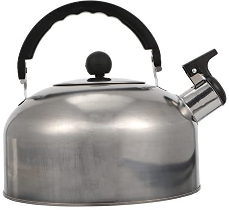 Mikinona Stainless Steel Kettle Style Electric Kettle Swan Orange Retro Design 2.5l