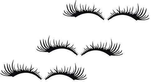 ULTECHNOVO 3paare Scheinwerfer Folie Schwarz Auto Wimpern Aufkleber Wimpern Autoaufkleber Autoscheinwerferaufkleber Autoaufkleber Pet-material Decals Decor