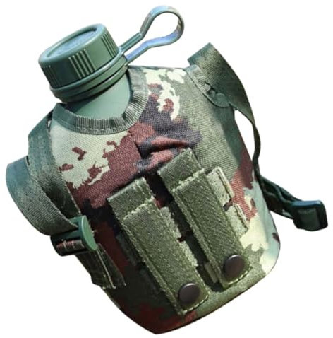 ANDRESLAD Borraccia Multiuso Per Esterni Portatile e Resistente Per Campeggio e Escursionismo Leggera e Facile Da Trasportare