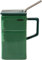 Lustige Tasse Gefriertruhe Kaffeetasse, 550 ml Keramik Teetasse, Keramik Kaffeebecher mit Deckel und Strohhalm, Tolle Geschenke für Freund und Kollegen (Grün)