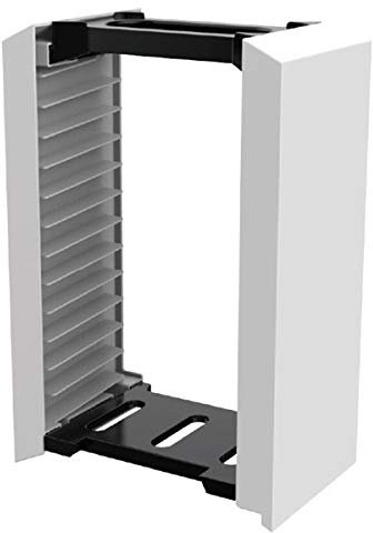Ruiqas Gioco Torre di Stoccaggio Stand Scaffale per dischi da per PS5 Contiene 12 Dischi da Gioco