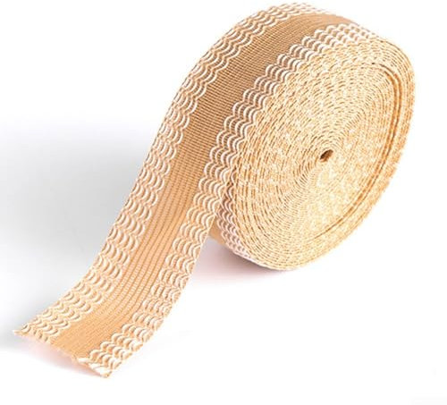 Nastro adesivo termoadesivo da 5 m per fissaggio rapido su pantaloni e tessuti pesanti (giallo)