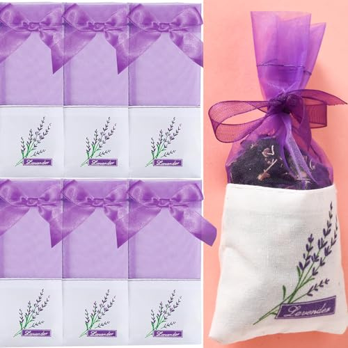 10 x Lavendelbeutel für Schubladen, Musselin, leere Beutel, Lufterfrischer, Potpourri-Beutel, Aroma zum Befüllen von getrockneten Lavendelblumen, Schrank, Schubladen, Duft, Lagerabwehrmittel