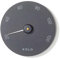 KOLO Sauna Thermometer Mittari - Ø 14 cm - Schwarzes Aluminium - Präzise Temperaturanzeige bis 120 °C - Robustes hitzebeständiges Messgerät - Stilvolles Saunazubehör aus Finnland