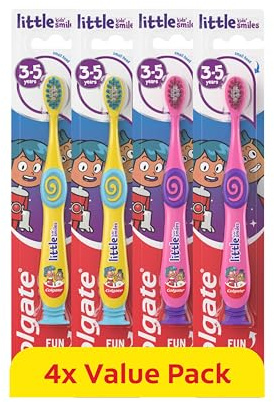 Colgate Kids Toothbrush Multipack 3-5 Years, 4 Pack