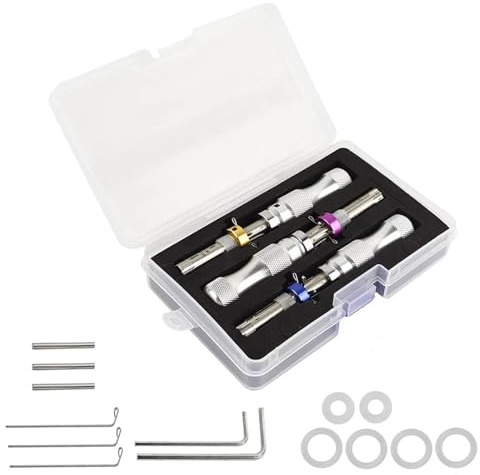 YIWEOG Rohrschloss-Pick-Set für Anfänger und Profi-Schlosser, Edelstahl-Werkzeugsatz zum Öffnen von Rohrschlössern
