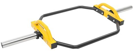 Sechskantstange Langhantelstange Deadlift, 142cm Hexagon Hantelstange Abnehmbare Hex Bar Sechskant Gewichtheber Falle Stange bis 150 KG