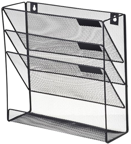 Aktenhalter zur Wandmontage | platzsparendes Schreibtisch-Ordnerregal, platzsparender Pardis-Papier-Organizer für Dokumente, multifunktionaler Ordnerhalter