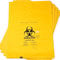 Labsales Biohazard Waste Disposal Bin Bags Yellow, Heavy-Duty, Leak Proof for Hazardous Waste Bio Hazard Disposal, with Sterilisation Indicator Patch 47L Volume 600x800mm Pack of 100 - Autoclavable