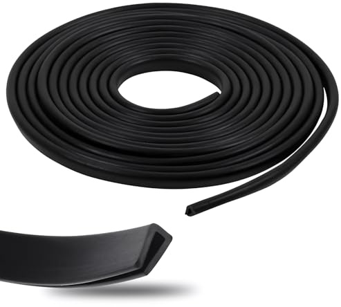3 Meter Rubber Edge Trim, Self Adhesive U Shaped Edge Protector Rubber Seal Strip Car Door Edge Protector for Sheet Metal Door Frame Windows Fit 0-2mm Sharp Edge