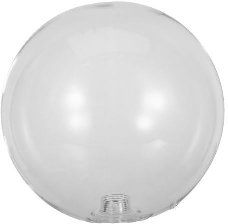 COLLBATH Ersatz Lampenschirm G9 Kugel Glas 180mm für Pendelleuchten und Deckenleuchten Klarglas Lampenschirm mit Schraubgewinde für Wohn und Arbeitsbereiche