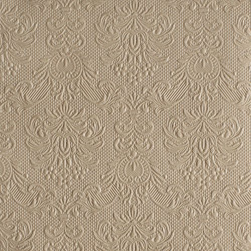 Ambiente Servietten Dinner / Party ca. 40x40 Elegance Taupe Hochzeit - Taufe geprägt
