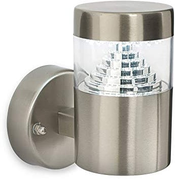 Pyramid Outdoor Wall Lights - Outside Mains Powered Lights - LED Garden Wall Up Light - IP44 Waterproof Porch and Front Door Light, Daylight White 6500K Colour