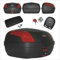 Top Case Motorrad Rückstrahler Top Box Koffer Motorrad mit Rückenlehne