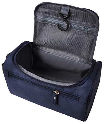 Vercord Trousse de toilette pour homme - Petite trousse de rasage - Pour douche, salle de bain, bleu marine, One Size (Hardcode)