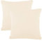 CelinaTex BeNature Kissenbezug Doppelpack 40 x 40 cm Natur Baumwolle Dekokissen Bezug Jersey