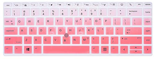 HP Elitebook Keyboard Cover Skins Compatible 14 HP Elitebook 840 G5nr / HP 14 Elitebook 745 G5 / 14 HP Zbook 14U G5 wm,14in HP Laptop Cover (Ombre Hot Pink)