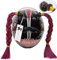 3T-SISTER Helm Zöpfe Gradient Rampe Helm Pferdeschwanz Helm Haar mit Saugnapf Haarschmuck für Motorrad Fahrrad 2 STÜCKE 14 zoll (A08)