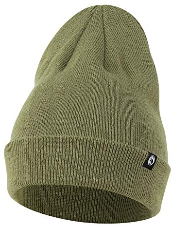 STARK SOUL Strickmütze für Damen & Herren (Unisex), Beanie Wintermütze mit Fleece warm und weich, Feinstrick, Einheitsgröße in Khaki