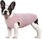 Hjumarayan Hundepullover Mittelgroße Hunde - Hundeshirt Dünn Hunde Pullover Sonnenschutz Tshirt Elastisch Hundepulli Gestreifte Shirt Pullis für Dackel Französische Bulldogge (Rosa M)
