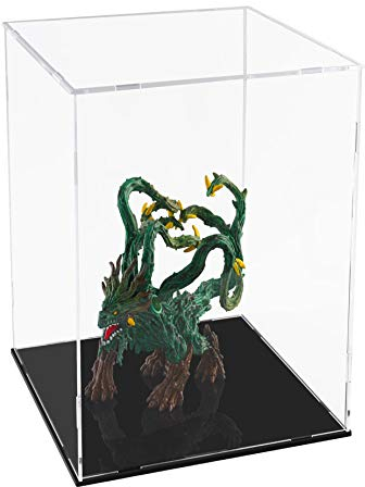 A+ DESIGN Transparente Acryl-Vitrine zum Zusammenbauen von Sammlerstücken, alternatives Glasetui für Actionfiguren, Aufbewahrung und Organisation von Spielzeug (20,3 x 20,3 x 30,5 cm; 20,5 x 20,5 x