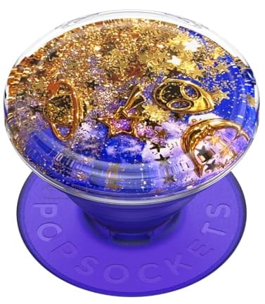 PopSockets: PopGrip - Ausziehbarer Sockel und Griff mit einem Austauschbarem Top für Smartphones und Tablets - Tidepool Dreamy Whirl