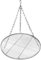 KARAT Grillrost Ø 70 cm mit Kette für Schwenkgrill, Dreibein Grill Rost, BBQ, rostfrei für Holzkohlegrill, 14mm Stababstand