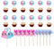 VIKY 23 Stück Baby Gender Reveal Party Deko,Kuchendeko Geburtstag,Boy or Girl Gender Reveal Deko,Baby Party Dekoration Kuchenfahnen,Geschlechtsverkündung Baby und Cupcake Topper,Bunte Tortendeko Taufe