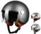 ILM Motorradhelm Jethelm Herren Damen-Motorcycle Helmet Street Bike Motocross Casco ECE Modell B120,Mattes Grau, S
