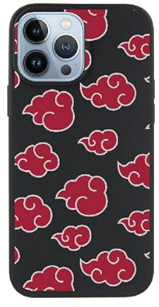 Akatsuki Official Naruto Case for iPhone 13 Pro MAX to Protect Your Mobile Phone, Transparent Flexible Silicone Case with Official License