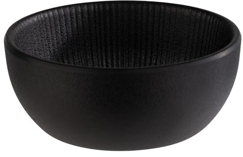 APS 85271 Bol -NERO- en negro, Ø 12,5 cm, altura 4,5 cm, 0,25 litros