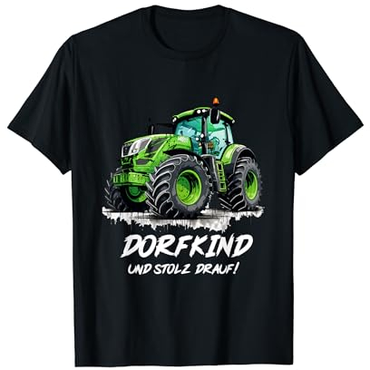 Dorfkind Traktor Design Landwirt & Bauern Trecker Geschenk T-Shirt