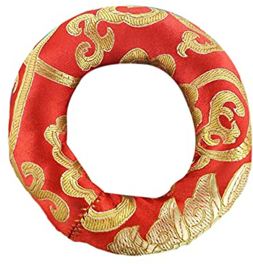 Toyvian Singing Bowl Mat Handgefertigtes Buddhistisches Kissen Für Klangschalen Durchmesser Zufälligen Farben Rutschfest Und Schützend Für Meditation Und Rituale