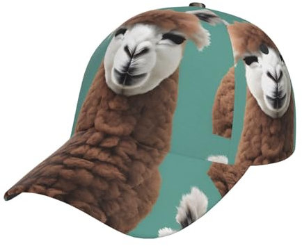 501 Baseball Cap Alpaka Lama Trucker Hut Unisex Baseballkappe Casual Baseballmütze Für Running Außenbereich Reisen