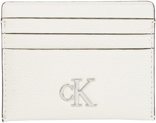 Calvin Klein Donna Porta Carte Minimal Monogram Cardcase Piccolo, Multicolore (Silver Birch), Taglia Unica