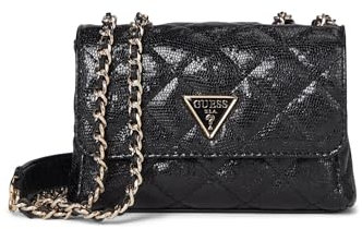 GUESS Damen Tali Mini Convertible Flap Klappe, Crossbody-Tasche, Schwarz
