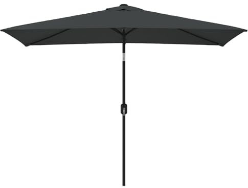 CLALER Sonnenschirm rechteckig 200x300 cm, sonnenschirm balkon 2x3 m, Terrasse Sonnenschutz UV, für Balkon Garten, Schwarz