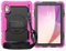 Coque pour Lenovo Tab M9 9 (TB-310FU) sortie en 2023, coque de protection intégrale robuste en TPU résistant aux chocs, avec protecteur d'écran, support rotatif, sangle (rose rouge)