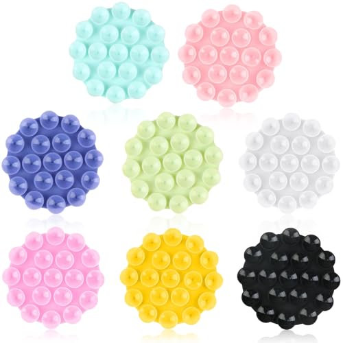 JOOTUEPO Ventose per Telefono, 8 Pezzi Ventosa per Cellulare, Porta Telefono Antiscivolo, Porta Cellulare Auto Ventosa, Multifunzionale Ventose Telefono Forte Legame Adatto per Selfie e Video