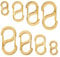 Tabanzhe Double Opening Lobster Clasp Set-4PCS Necklace Clasps Bracelet Connectors Chain Shortener Clasps DIY Jewelry Charms for Jewelry Making Repairing(Gold)