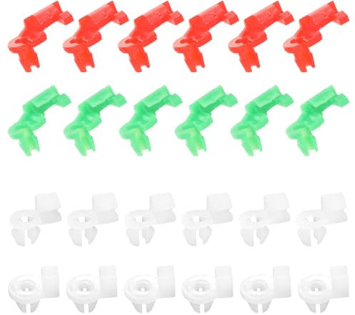Flaconi 24PCS Clip de Retenue du Levier de Serrure de Porte de Voiture,Clips de Fixation Voiture, Clip de Serrure de Porte de Voiture,Convient pour une Tige de 2,0 à 3,5 mm et un Trou de 5,5 à 6,5 mm