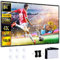 YiYunTE Pantalla para Proyector, 84 Pulgadas Exterior Pantalla Proyector, 16:9 4K HD Portatil Pantalla Proyector, Plegable Projector Screen para Camping Patio, Tela Proyector Pantalla de Cine en Casa