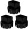 jojofuny 3pcs Drainage Adapter Air Shed Guttering Kit Drain Converter Sewer Water Butt Connector Channel Collector End Rainwater Diverter Kit Tank Pool Black Plastic