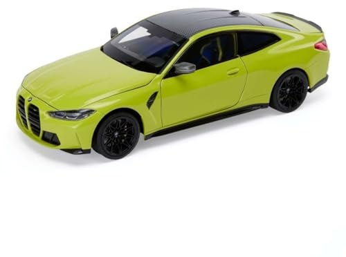 BMW M4 G82 1:18 Miniatur Sao Paolo Gelb Diecast Auto Modellbau Modellauto + Einkaufschip