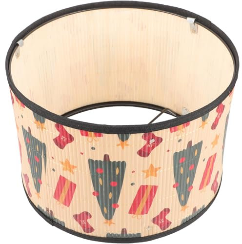 HOMSFOU Gewebter Lampenschirm Aus Robustem Bambusmaterial Für Innenbeleuchtung Pendellampe Und Deckenlampe Schlichter Rustikaler Stil Für Zuhause Cafés Restaurants Und Hochzeitsdekoratione