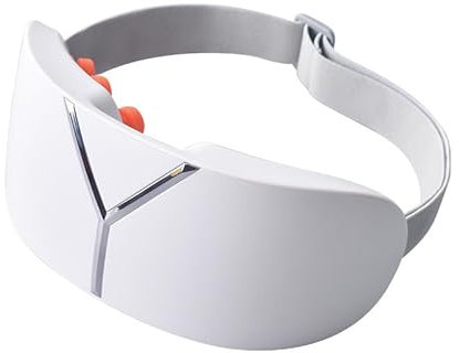 Augenmassagegerät mit Wärme & Bluetooth | 5 Massagemodi & Klappdesign | Heizbare Musik-Maske für Reise | Entspannungsgeschenk für Familie (Top-Version)