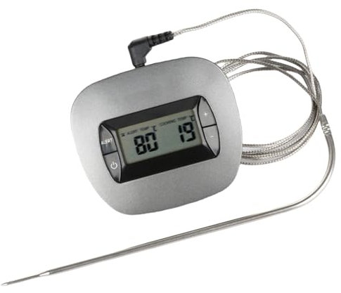 MHADBKH Termómetros Sonda Horno Precisos con Medidor Temperatura Preciso Alarma para Tostado Carne Gadget Cocina Práctica