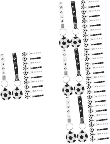 Kisangel 48stücke Fußball Schlüsselanhänger Aus Silikon Und Dekorative Schlüsselketten Für Taschen Geschenkidee Für Geburtstage Feste Und Sportliebhaber